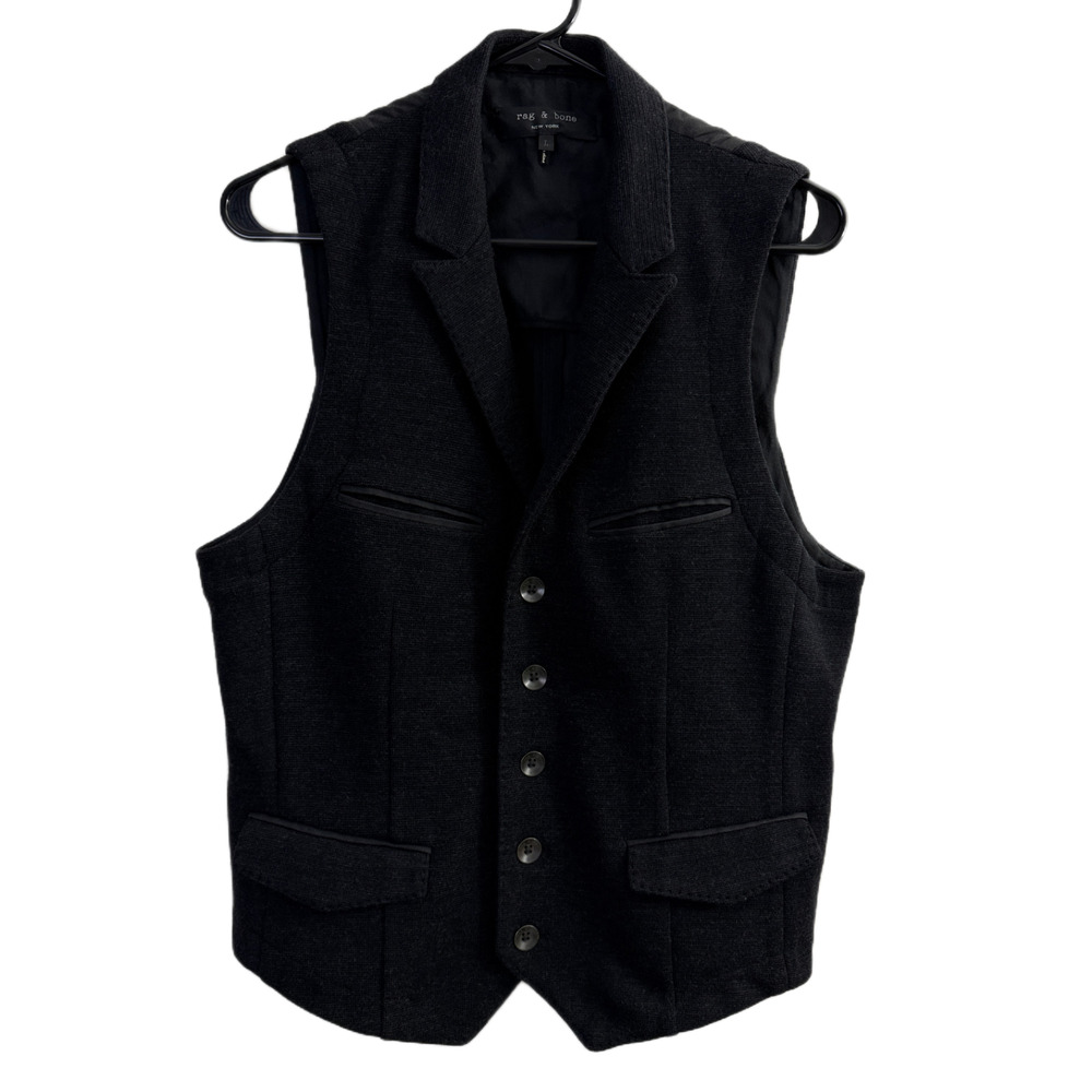 Rag & Bone Charcoal Men's Vest